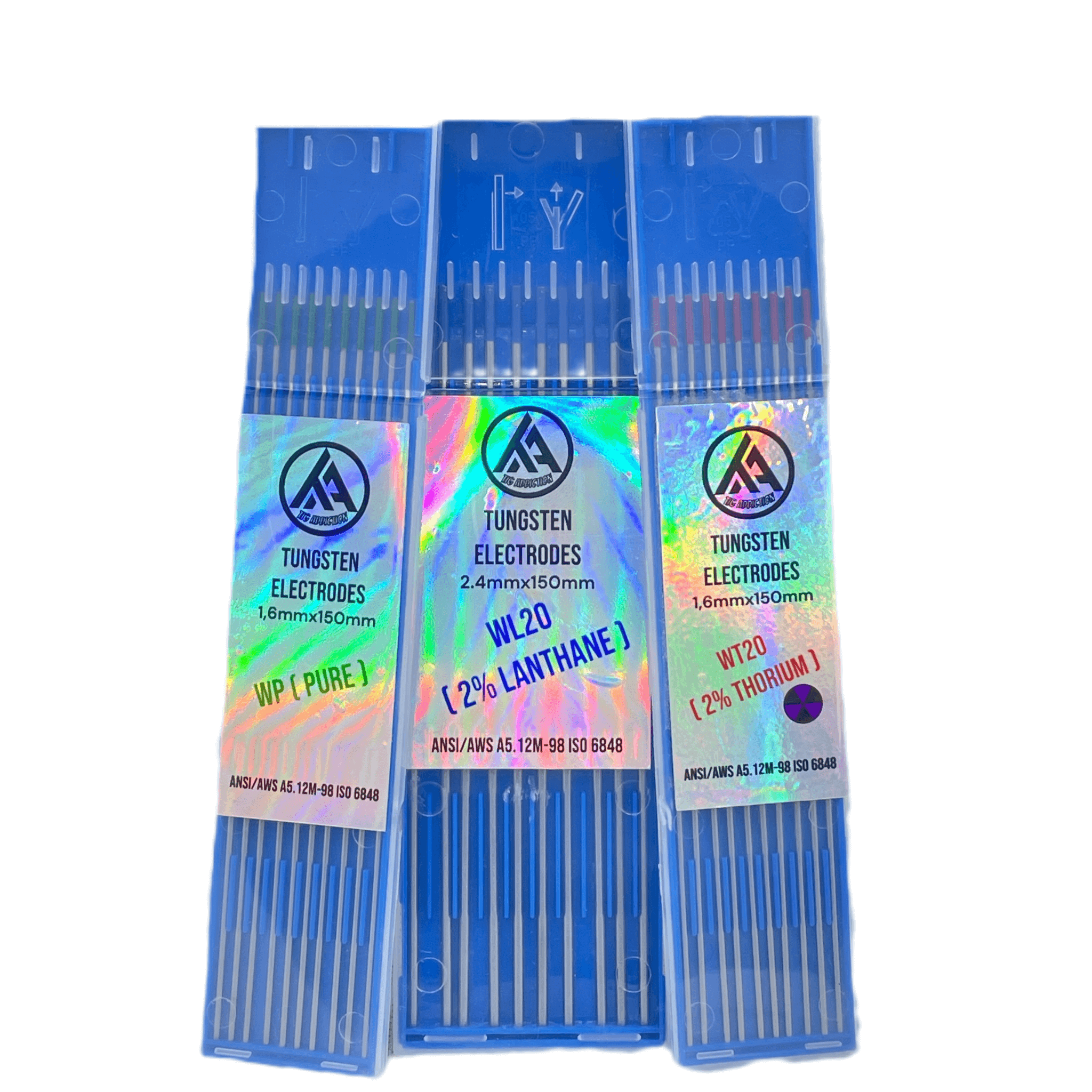 Meltstar Lot De 10 électrodes De Soudage TIG En Tungstène - Mélange De Terre Rare (comparables à E3 Violet) - 0,6 X 17,8 Cm (turquoise, WG20