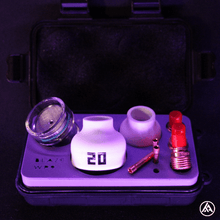 Charger l&#39;image dans la galerie, Pack buses soudure TIG - Buses - buse verre - buses céramique - buses Pyrex - kit soudage - diffuseurs tamis TIG - Torches WP17 - torche WP9 - soudure TIG - soudage
